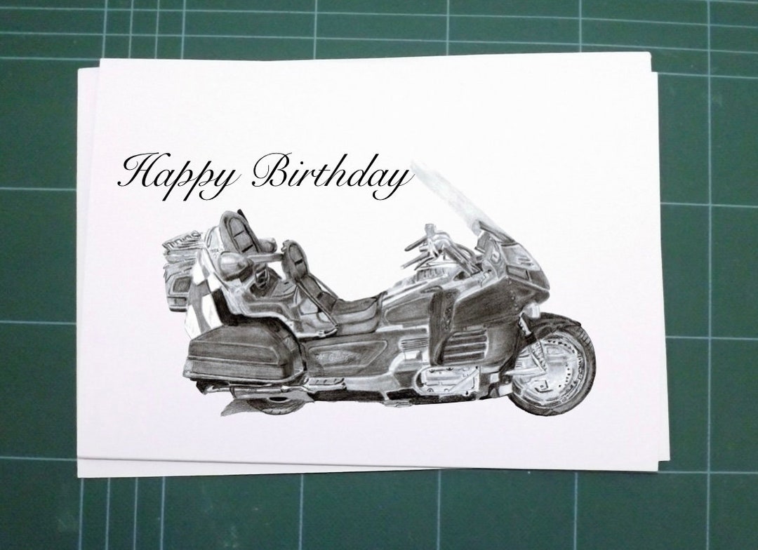 Goldwing Birthday Card - Etsy