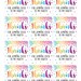 JUMP on OVER Trampoline Park Birthday Party Gift Favor Tags Centerpiece ...