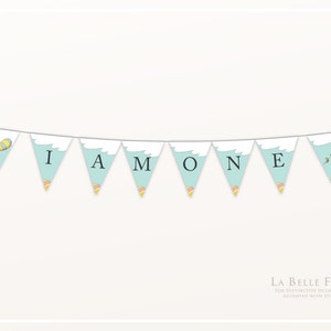 Oh The Places You&#39;ll Go I AM ONE bunting / banner printable party decoration