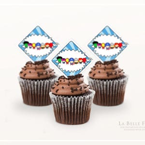 CALLING ALL SUPERHEROES Cupcake Toppers printable