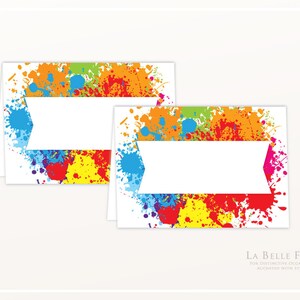 ART / PAINTING PRINTABLE diy Party Food Labels / Place Cards