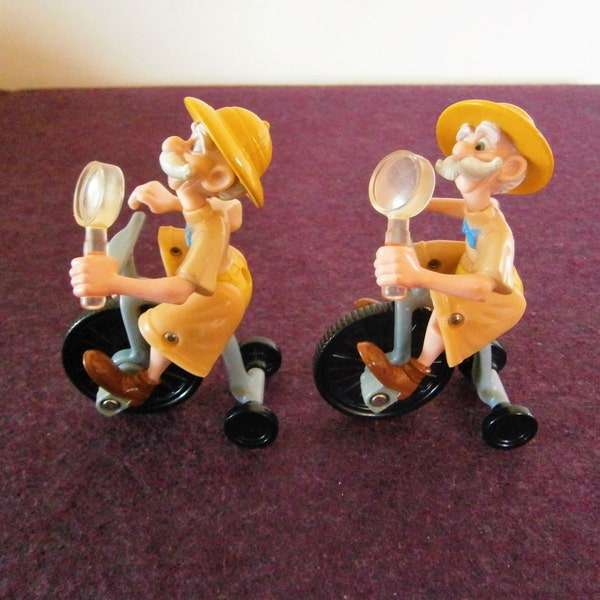 Disney Tarzan Movie Toy Professor Porter Figure Movable  Cake Topper Jane's Dad Magnifying Glass SALE Clearance