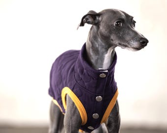 Whippet, Italian Greyhound Clothing, Quilted Vest, Coat, Outer [PURPLE]