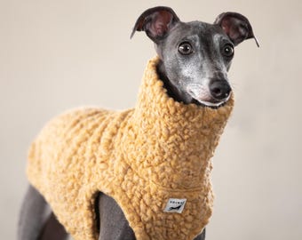 Italian Greyhound Clothing, Popcorn Wool Blended Knit Vest [YELLOW]