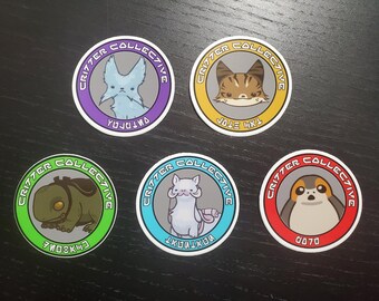 Critter Collective Wave 1 | Five 2" Vinyl Sticker