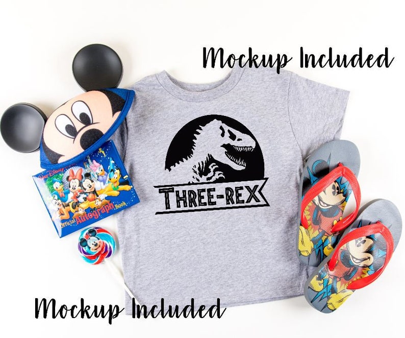 Download Three-Rex svg Mockup Included 3rd birthday svg instant | Etsy