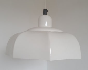 Jolie suspension blanche vintage par Vrieland Design Holland