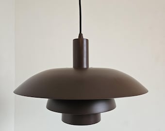 Danish vintage pendant lamp brown