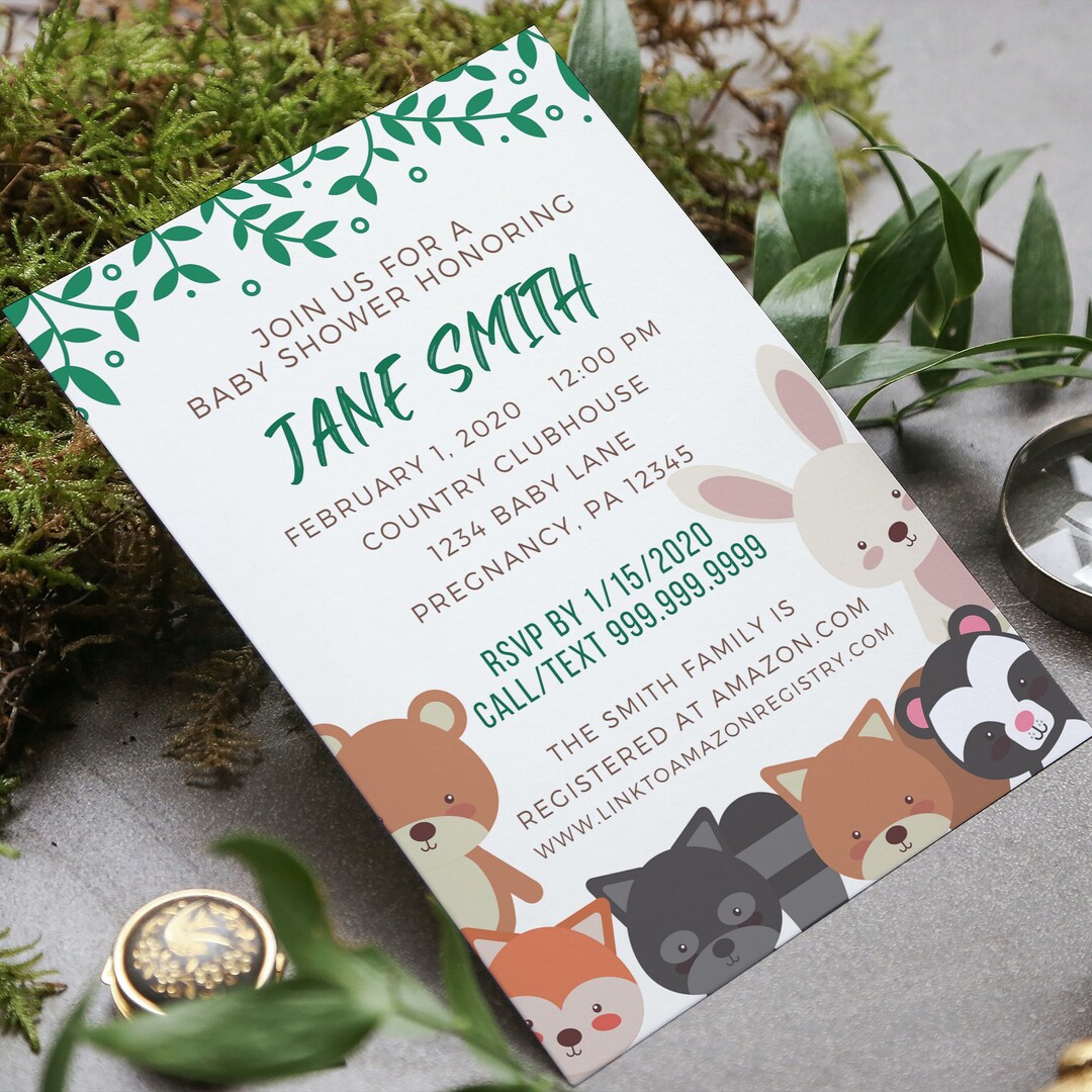 Digital Download Invitation Baby Shower Invitation Baby Etsy