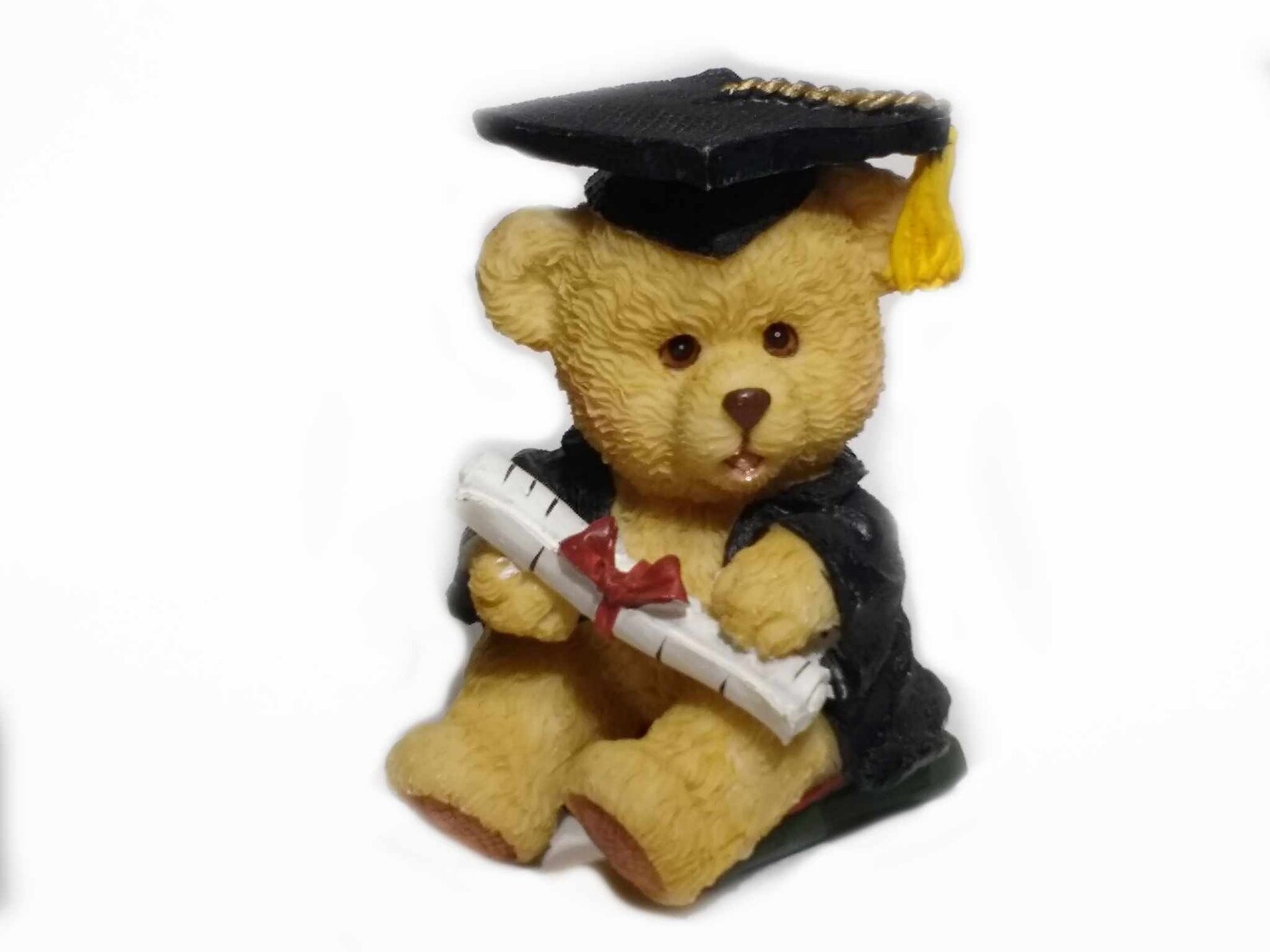 Teddy Bear Graduate Figurine Cap Gown Diploma Graduation Gift | Etsy