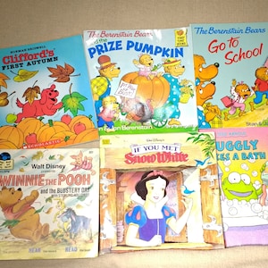 Children&#39;s Books, Clifford, Winnie the Pooh, Snow White, Berenstain Bears, Huggly Takes a Bath, Paperback L, Norman Bridwell