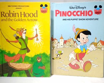 Robin Hood and the Golden Arrow, Pinocchio And His Puppet Show Adventure, Disney Children's Books