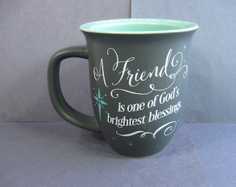 Scripture Coffee Mug, Christian Mug, Bible Verse Mug, A Friend Loves At All Times Abbey Press