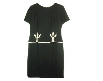 Short Sleeve Black Dress Size 10 Evening Dress, Positive Attitude