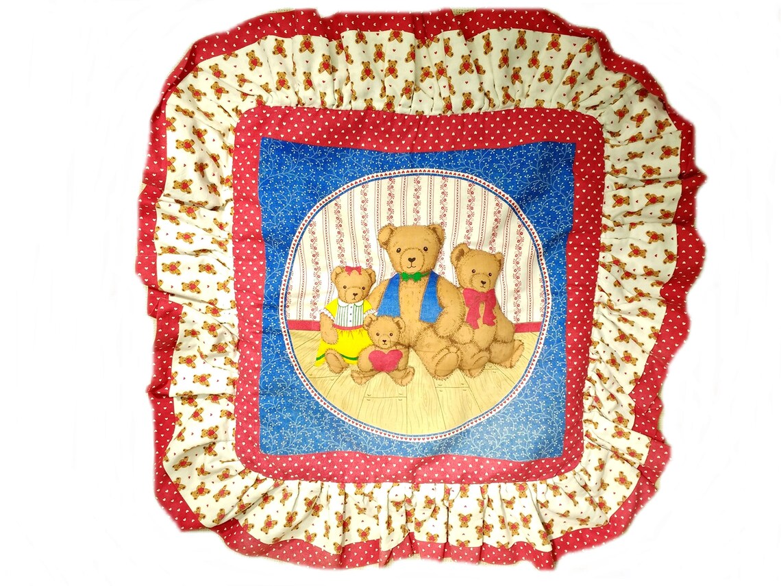 teddy bear cushion cover