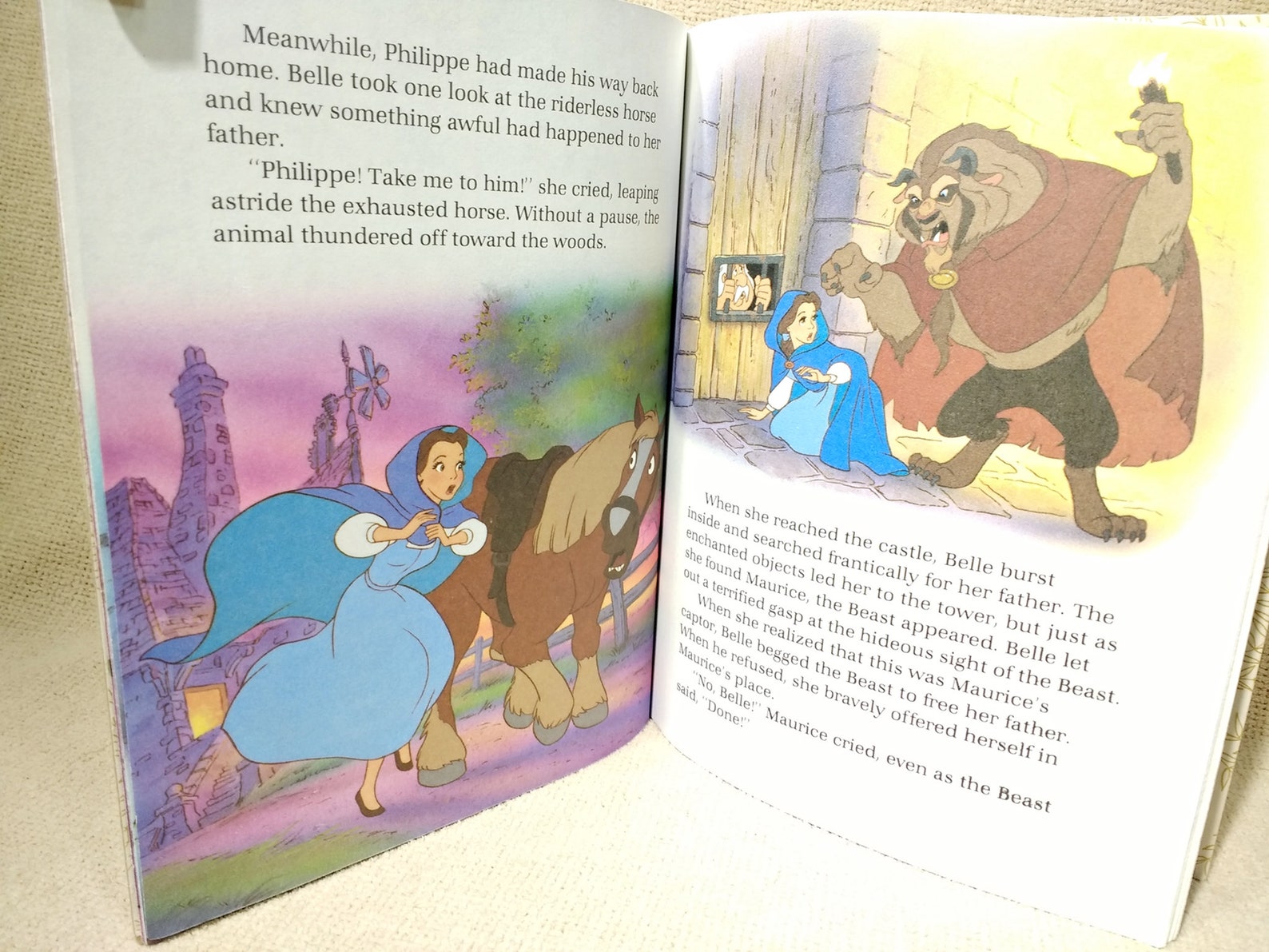 beauty and the beast book with figures