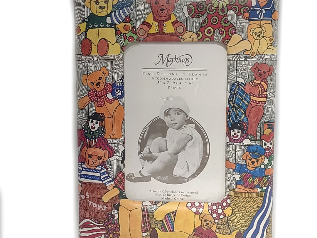 Teddy Bear Picture Frame, 5x7 Photo Frame, Easel Back Etsy