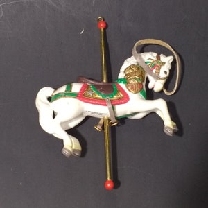 Enesco Carousel Horse Christmas Ornament 1990