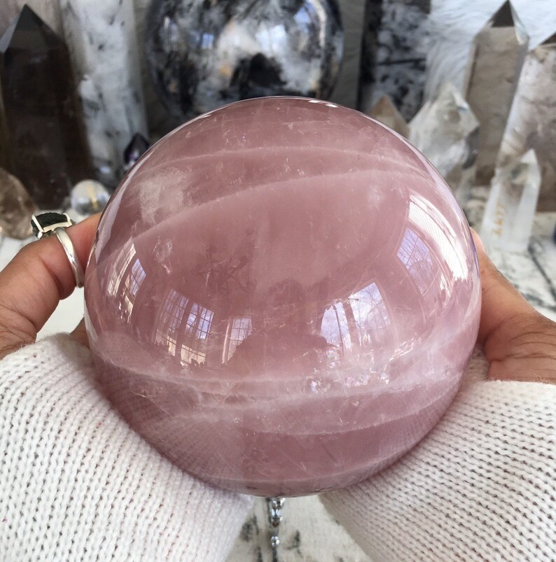 large polished pink lavender rose quartz large polished pink lavender rose quartz