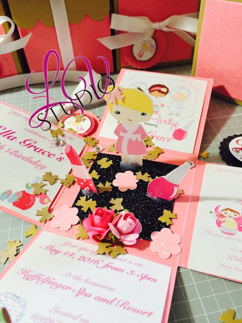 Custom Exploding Box / Explosion Box INVITATION Etsy