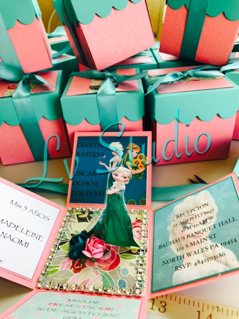 Custom Exploding Box / Explosion Box INVITATION Etsy