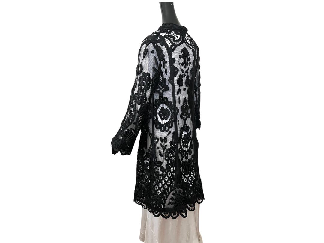 Wednesday Black Victorian Coat with Lacing main image 0