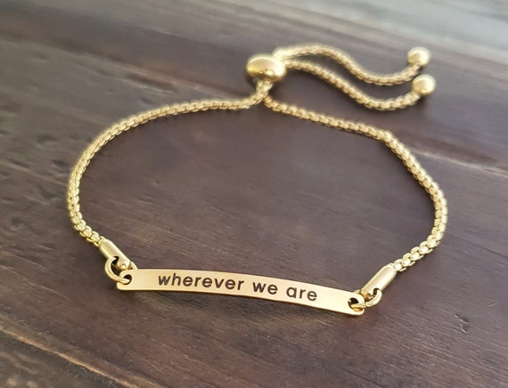 Personalized Coordinates Bracelet, Custom Date Name Engraved Jewelry, Dainty Stainless Steel Adjustable Slider Bracelet for Women