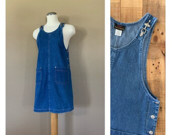 womens denim jumper dress