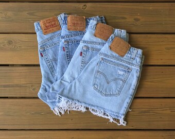 high waisted shorts levis