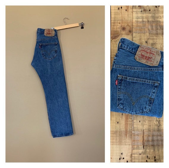 31” Levis 501 Vintage Jeans High Waisted Straight