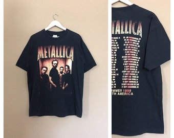 1998 Metallica Band T-shirt / Rock T-shirt / Band T-shirt / Bandtröja / Nirvana T-shirt / Bandt-shirt / Grunge T-shirt / 90-tals Grunge T-shirt