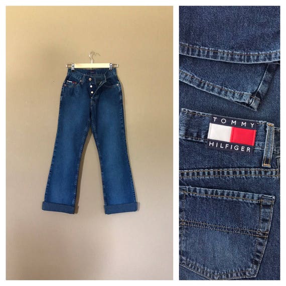 24" Tommy Hilfiger High Waisted Jeans / 90s Jeans… - image 1