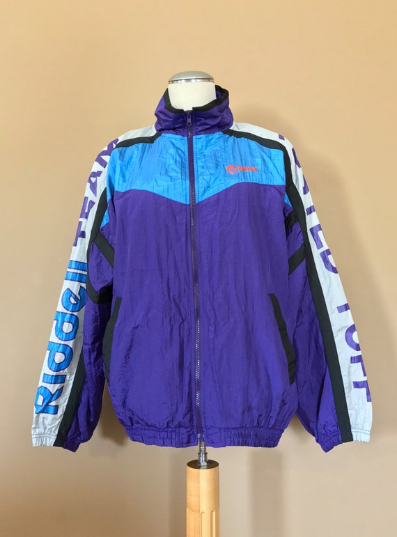 1990s Oversized Windbreaker / 90s Hip Hop Clothin… - image 2