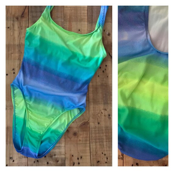 High Cut Swimsuit One Piece / 90s Swimsuit / 90s B
