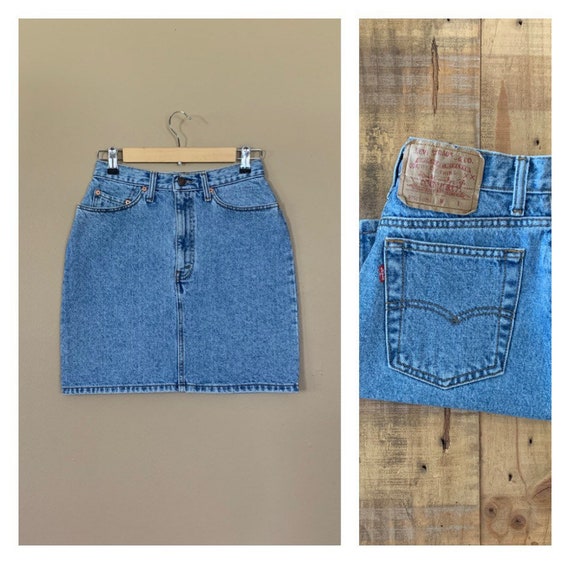 27” Levis Denim Skirt High Waisted / Levis Denim M
