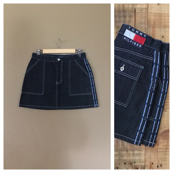 tommy hilfiger skirt denim