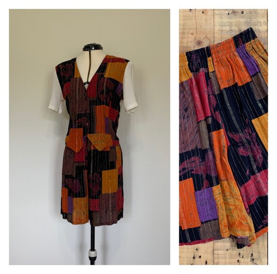 90’s Two Piece Shorts Outfit High Waisted Short an