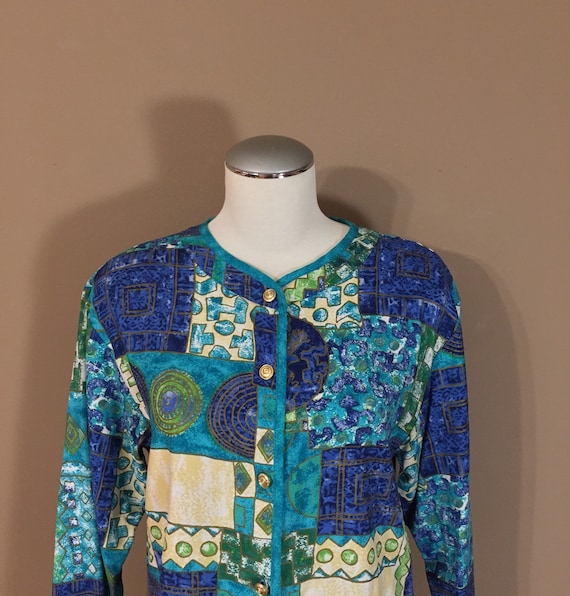 Vintage Nieman Marcus Blouse / 80s clothing / 1990