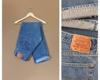 Waist 33 Levis 501 High Waisted Jeans/ Levis 505 /90s Jeans/Vintage High Waisted Jeans/Mom Jeans/Acid Wash Jeans/Jordache Jeans /Guess Jeans