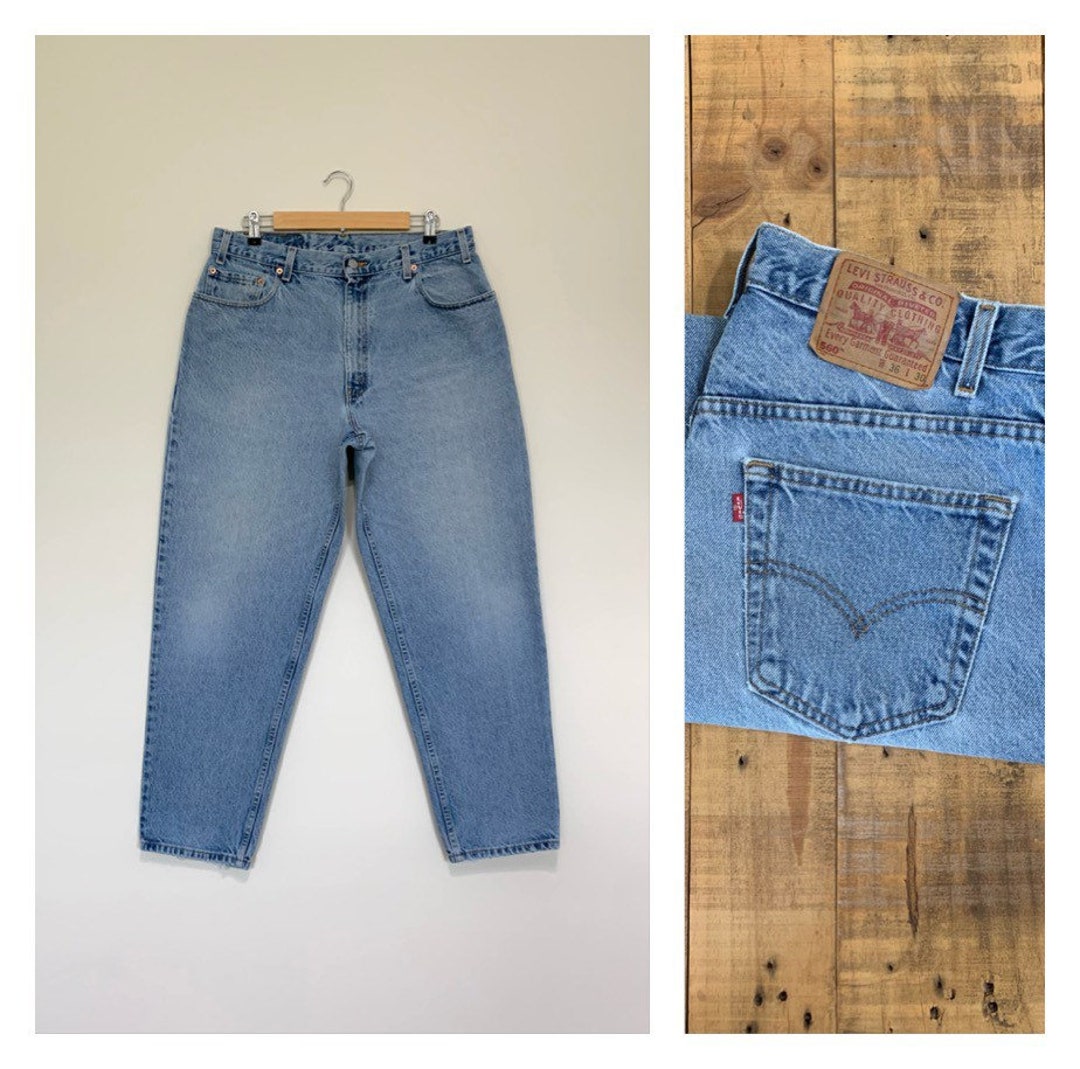 35/36 Levis High Waisted Jeans Tapered / Levis 560 / 90s - Etsy