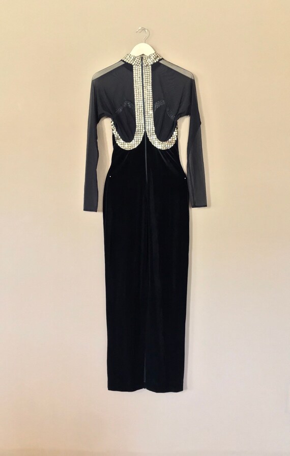 Formal Black Tie Dress / 80s Prom Dress / 90s Prom Dr - Gem Formal Black Tie Dress / 80s Prom Dress / 90s Prom Dr - Gem