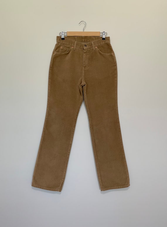 30”/31” Levis 917 Corduroy Pants Camel High Waist… - image 4