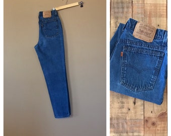 30" Levis 512 High Waisted Jeans/Levis 912/90s Jeans/Vintage High Waisted Jeans/Mom Jeans/Boyfriend Jeans/Jordache Jeans