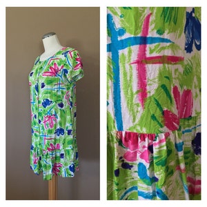90s Mini Dress / Vintage 90s Dress/ Vintage Floral Dress / Grunge Dress / Floral Minidress / 90s Clothing / 90s floral dress