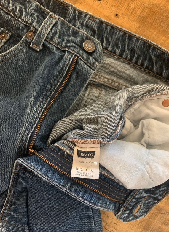 30" Levis High Waisted Jeans Ripped / Levis 550 /… - image 10