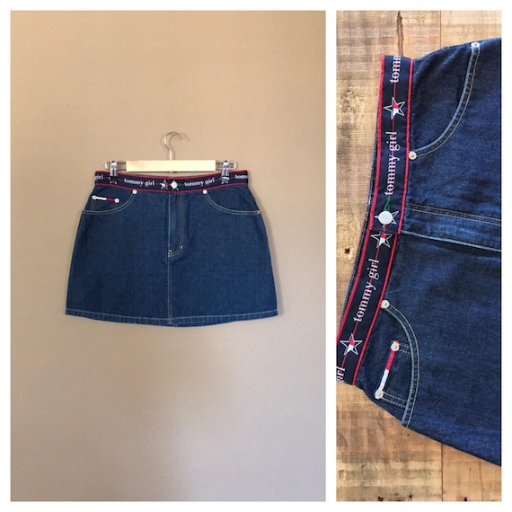 Hilfiger Denim Skirt/vintage Tommy Hilfiger/90s Skirt - Etsy