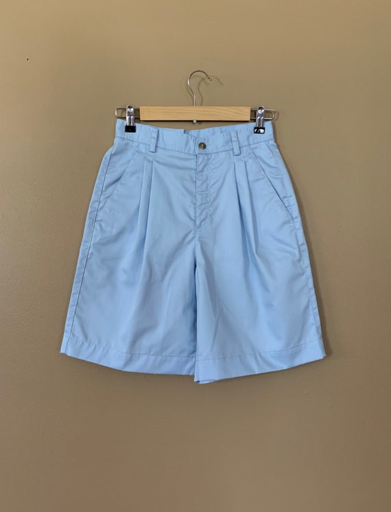 90’s High Waisted Blue Shorts Cotton / 90’s Short… - image 2