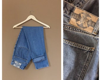 Size 9 High Waisted Jeans / Espirit Jeans / Colored Jeans / 90s Jeans / Vintage High Waisted Jeans / Mom Jeans / Acid Wash Jeans /