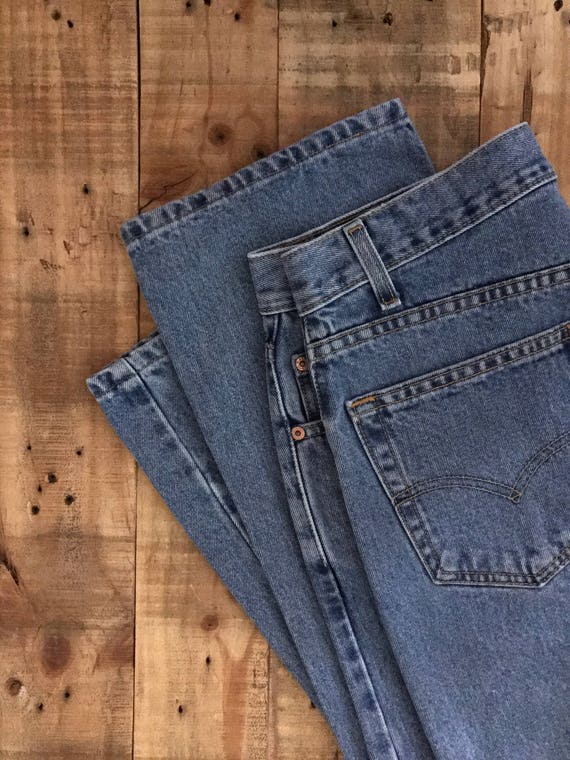 Waist 32 Levis 505 High Waisted Jeans/ Levis 505/… - image 5