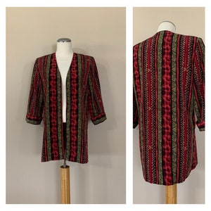90s Women’s Blazer Large / 90s Oversized Sports Jacket  / 90s Jacket / 80s Blazer / 90s Hip Hop Clothing / 90s Sports Coat